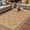 Light Yellow Red Orange, variant on Beige Red Floral Boho Outdoor Rug for Patio/Deck/Porch, Non-Slip Large Area Rug 5 x 7 Ft, Vintage Ethnic Tribe Abstract Art Indoor Outdoor Rugs Washable Area Rugs, Camping Rug Carpet Runner