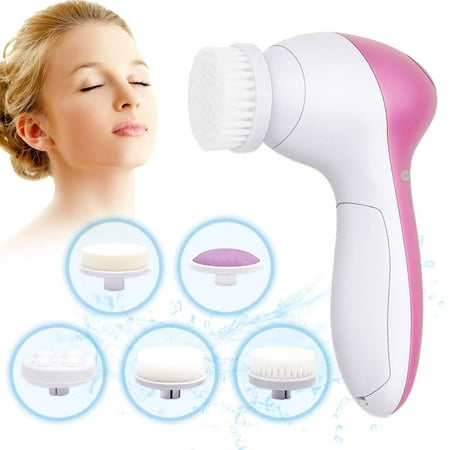 Magic Ski System - Black Friday Clearance 5 In 1 Electric Face Skin Care Brush Facial Cleaner System