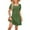 Green, variant on LOVZFMLL Women's Casual Dresses Summer Puff Short Sleeve Square Neck T-Shirt Dresses Cute Vacation Solid A-Line Mini Dresses Green S