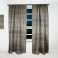 thumbnail image 2 of Designart 'Golden Luxury Metallic Geometrics XIII' Mid-Century Modern Curtain Panel, 2 of 5