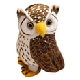 thumbnail image 4 of Búho de peluche de juguete para niños y niñas, regalo de cumpleaños, animal de peluche de 20 cm y 7,87 pulgadas, peluche suave Marrón, 4 of 7