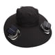 thumbnail image 2 of Solar Fan Hat Large Brim Quick Dry Breathable 3 Speeds Wind Long Battery Life Men Sun Hat Solar Fan Fishing Hat Black, 2 of 5
