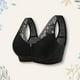thumbnail image 3 of Conjunto de lencería Sujetador transpirable para mujer, sujetadores de encaje acolchados de soporte alto, ropa interior suave y cómoda para el día a día Kuymtek Negro T 46 para Mujer, 3 of 5