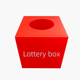 thumbnail image 4 of Caja de lotería roja, caja de lotería, caja de colección, caja de lotería, caja de embalaje de plástico en blanco, caja de lotería para votación, caja de lotería, 4 of 4
