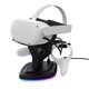 thumbnail image 2 of Desktop VR Auricular Docking Station RGB Light 5V 3A Casco Casco Gamepad Holder Reemplazo antideslizante para Oculus Quest / Quest 2 Inevent EL014456-00B, 2 of 7