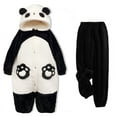 thumbnail image 4 of Invierno Unisex el Panda batas disfraces Onesies Kigurumi Unicron Cosplay pijamas adultos pijamas ropa de dormir de animales mono Anime, 4 of 5
