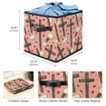 thumbnail image 3 of Cross Foldable Toy Box Storage Baskets with Handle, 10.8"x10.5"x10.6", Large Capacity Organizer Bins, 3 of 6
