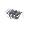 thumbnail image 3 of Wosthever Solar 4 LED Luz de pared exterior Arriba y abajo Decoración luminosa Paisaje Patio trasero Balcón Lámpara con que funciona con luz Iluminación y accesorios Wosthever HA073339-01, 3 of 6