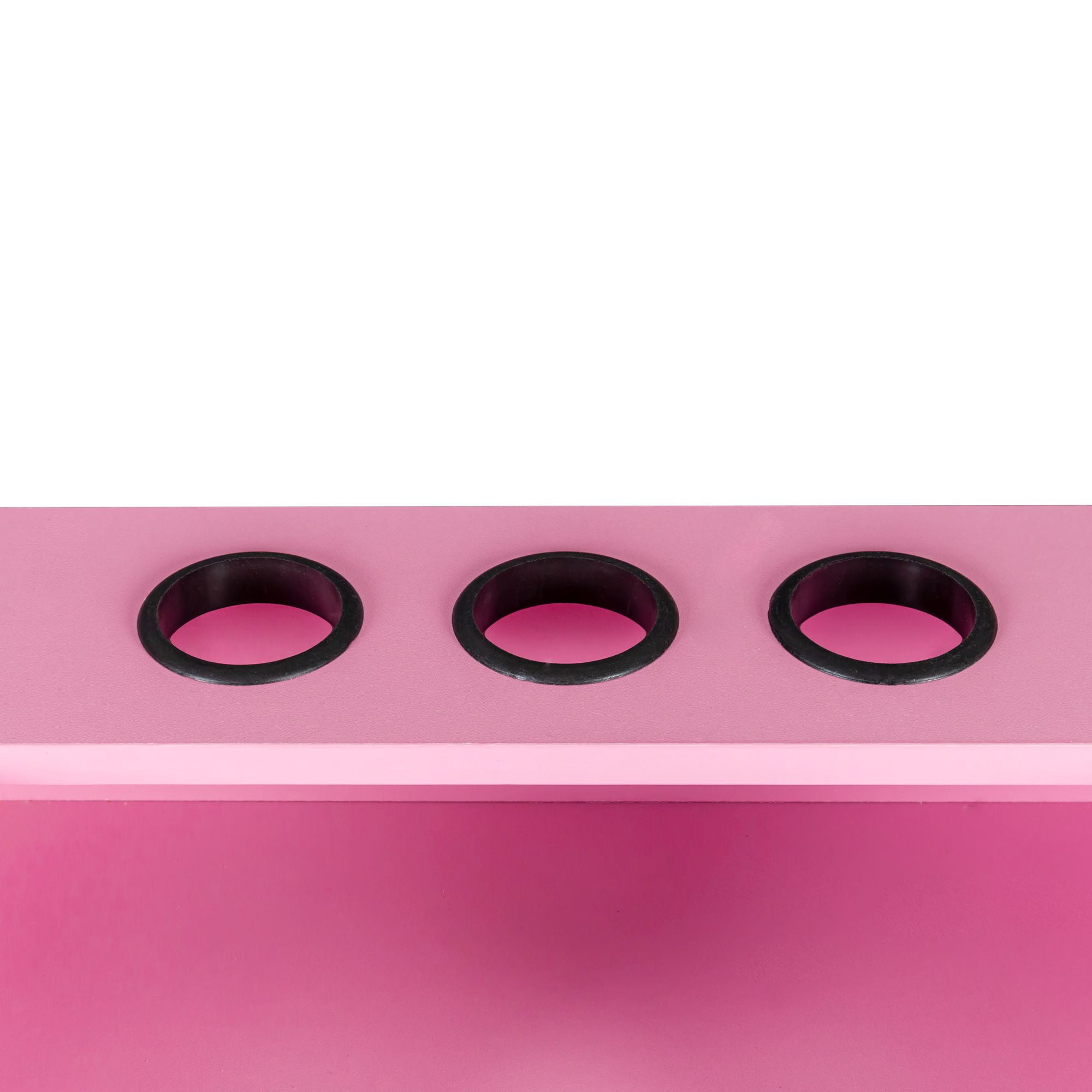 Aukfa Locking Salon Storage Cabinet for Hair Stylist with 2 Drawer - Pink