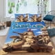 thumbnail image 2 of Sandland Conjunto de sábanas temático, trío de piezas, cómodo y amigable con la piel, diseño único, regalo de decoración para el hogar para familiares, amigos y fans,173cm *218cm, 2 of 6