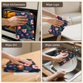 thumbnail image 5 of 2 Pcs Pioneer Flower Floral Print Pattern Kitchen Towels, Funny Microfiber Dish Towel Set, 18" X 26" Tea Towels, 5 of 6