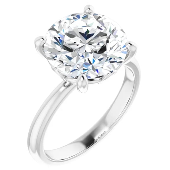 2 Carat Round Lab Grown Diamond Engagement Ring