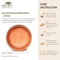 thumbnail image 5 of Curved Doussie Wood Bowl - Jumbo, 5 of 5