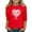 Red, variant on CCRFTGI Valentine's Day 3/4 Sleeve Shirts for Girls Size 10-12 Cute Love Heart Print T-Shirt Girls Fashion Crew Neck Tee Shirts Soft Fall Spring Outfit Pink 4-5Y