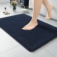 thumbnail image 1 of Alfombra de baño LOCHAS Luxury Shaggy de 60 x 43 cm, color azul marino, 1 of 7