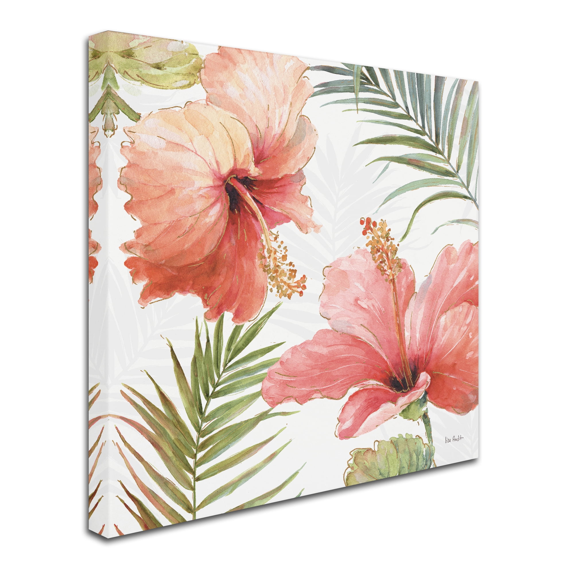 Trademark Fine Art 'Tropical Blush II' Canvas Art by Lisa Audit