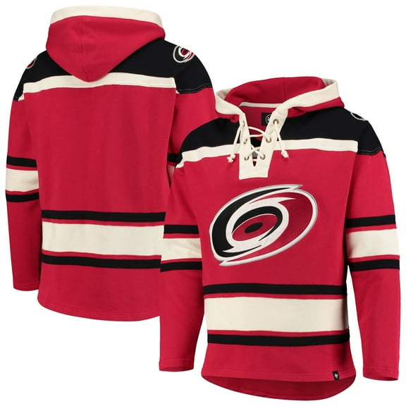 Men's '47 Red Carolina Hurricanes Superior Lacer Hoodie