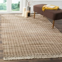 SAFAVIEH Boston Lavonne Geometric Braided Cotton Area Rug, Beige/Ivory, 5' x 8'