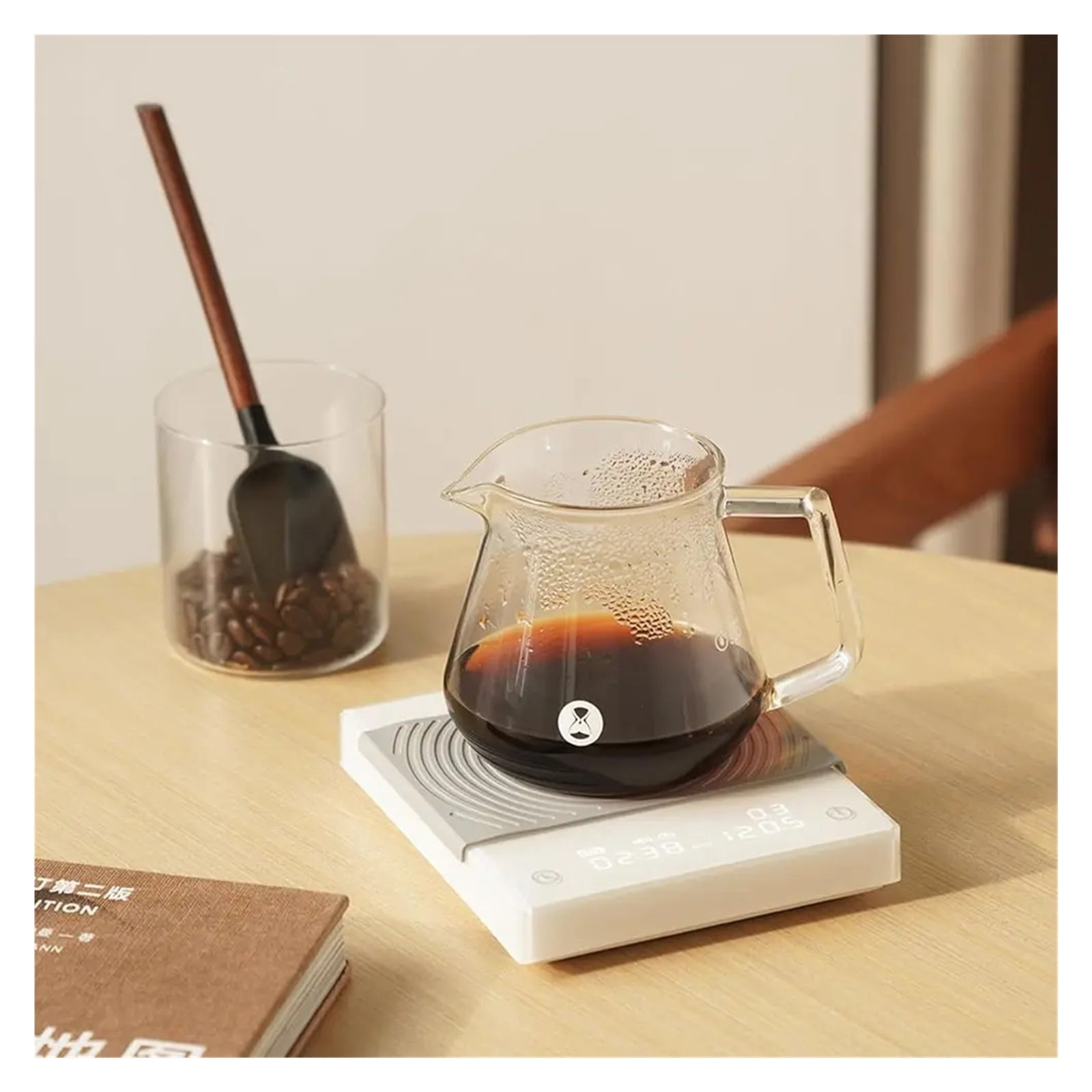 Digital Coffee Scale with Timer and Flow Rate, Espresso & Pour Over