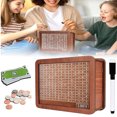 thumbnail image 3 of 100Fens Wooden Money Box With Money And Numbers With Counter Crafts Portable Storage Case Money Saving Box For Adults Child, 3 of 3