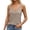 Beige, variant on Women Casual V Neck Sleeveless Double Top With Straps Solid Color Fashionable Summer, L, Red