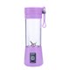 thumbnail image 1 of Máquina exprimidora eléctrica portátil 380 ml multifunción USB batidora de jugo de frutas licuadora, púrpura Inevent HA4689-03B, 1 of 6