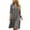 Gray, variant on Ayolanni Fall Dresses for Women Beach V Neck 3/4 Sleeve A-Line Maxi Dresses Wedding Guest Solid Vacation Flowy Long Dress Black L