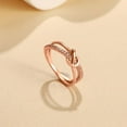 thumbnail image 6 of Mother Daughter Friendship Knot Love Rings for Women 925 Sterling Silver Rose Gold Cubic Zirconia Infinity Promise Ring Birthday Wedding Band Jewelry Gifts for Mom Sister Daughter, 6 of 6