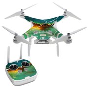 Flying Owl In Clouds DJI Phantom 3 Professional Skin Skins Vinyl Decal Kit