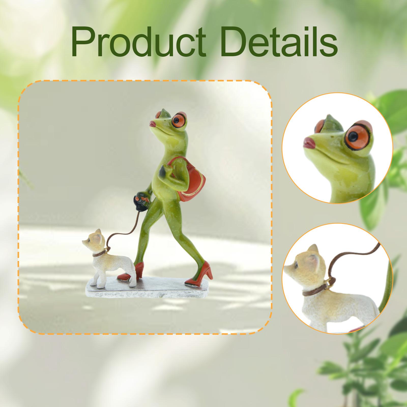 WLPZXP Frog Garden Statue Sculpture Artwork Gift Funny Figure Collection Craft Ornament