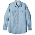 thumbnail image 1 of Wrangler Chemise Classique Tissée à Manches Longues pour Hommes, Chambray Clair, P, 1 of 4
