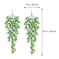 thumbnail image 3 of CIMAXIC Set of 2 Artificial Hanging Plants for Wall Decoration, Maintenance-Free Indoor Greenery, Perfect Home and Office Decor, 3 of 7