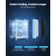 thumbnail image 3 of VEVOR Mini Fridge 1.6 Cu.Ft Single Door Compact Small Refrigerator Dorm Black, 3 of 9