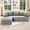 lightgrey-left, variant on Hobestluk 108“ Modular L-Shape Sectional Sofa, 3 Seat Cloud Couch with Memory Foam, Oversized Chaise Sofa for Living Room (Right Facing)