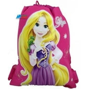 Tangled Princess Rapunzel Hot Pink Cloth String Bag By Drawstring