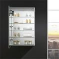 thumbnail image 6 of Fresca Tiempo 24" Wide x 36" Tall Bathroom Medicine Cabinet w/ LED Lighting & Defogger, 6 of 14