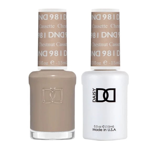 DND Nail Polish Gel & Matching Lacquer Set Duo 981 Chestnut Cassette
