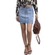 thumbnail image 3 of Falda corta casual desgastada, falda corta desgastada elástica para mujer Falda corta desgastada elástica Falda corta desgastada elástica Características de vanguardia, 3 of 7