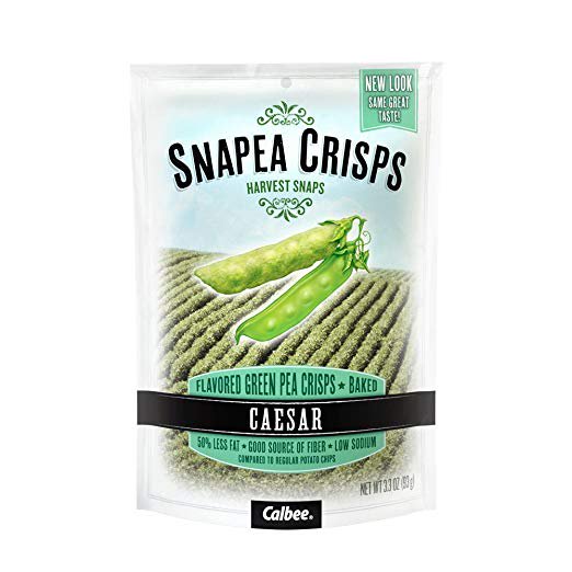 Calbee Harvest Snaps Snapea Crisps Caesar Baked Green Pea Crisps 3.3 OZ