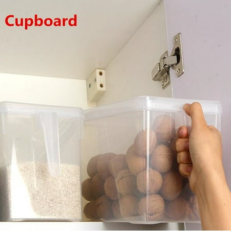 4 7l Clear Organizer Refrigerator Storage Bin Box Plastic Food