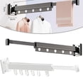thumbnail image 4 of Space-Saving Retractable Cloth Drying Rack with Folding Clothes Hanger, 4 of 4
