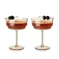 thumbnail image 6 of Twine Tulip Coupe Cocktail Glasses, Champagne Wine Glasses, 9 oz Set of 2, 6 of 7