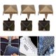 thumbnail image 5 of 400 juegos de 4MM-7MM DIY Leathercraft Spike Remaches Square Spike Studs Bolsas Zapatos Cinturón AccesoriosBronce 6mm, 5 of 6