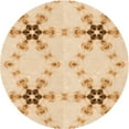thumbnail image 1 of Ahgly Company Indoor Round Patterned Golden Blonde Gold Area Rugs, 8' Round, 1 of 1