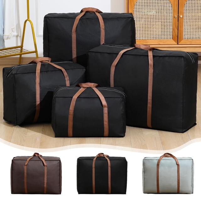Bolsa de Viaje Plegable Grande, Organizador de Lona Plegable No Tejido para Ropa, Equipaje y Mudanzas, Paquete de 1