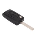 thumbnail image 1 of Coque de Télécommande Flip, Étui de Télécommande Flip 2 Boutons Noir Facile à Transporter Remplacement pour 107 207 307 307cc 308 SW 407 607, 1 of 7