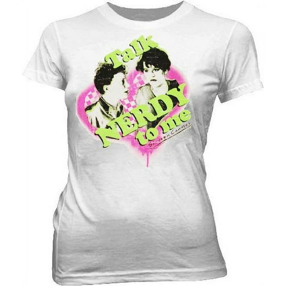 Sixteen Candles Talk Nerdy To Me Silver Juniors T-shirt