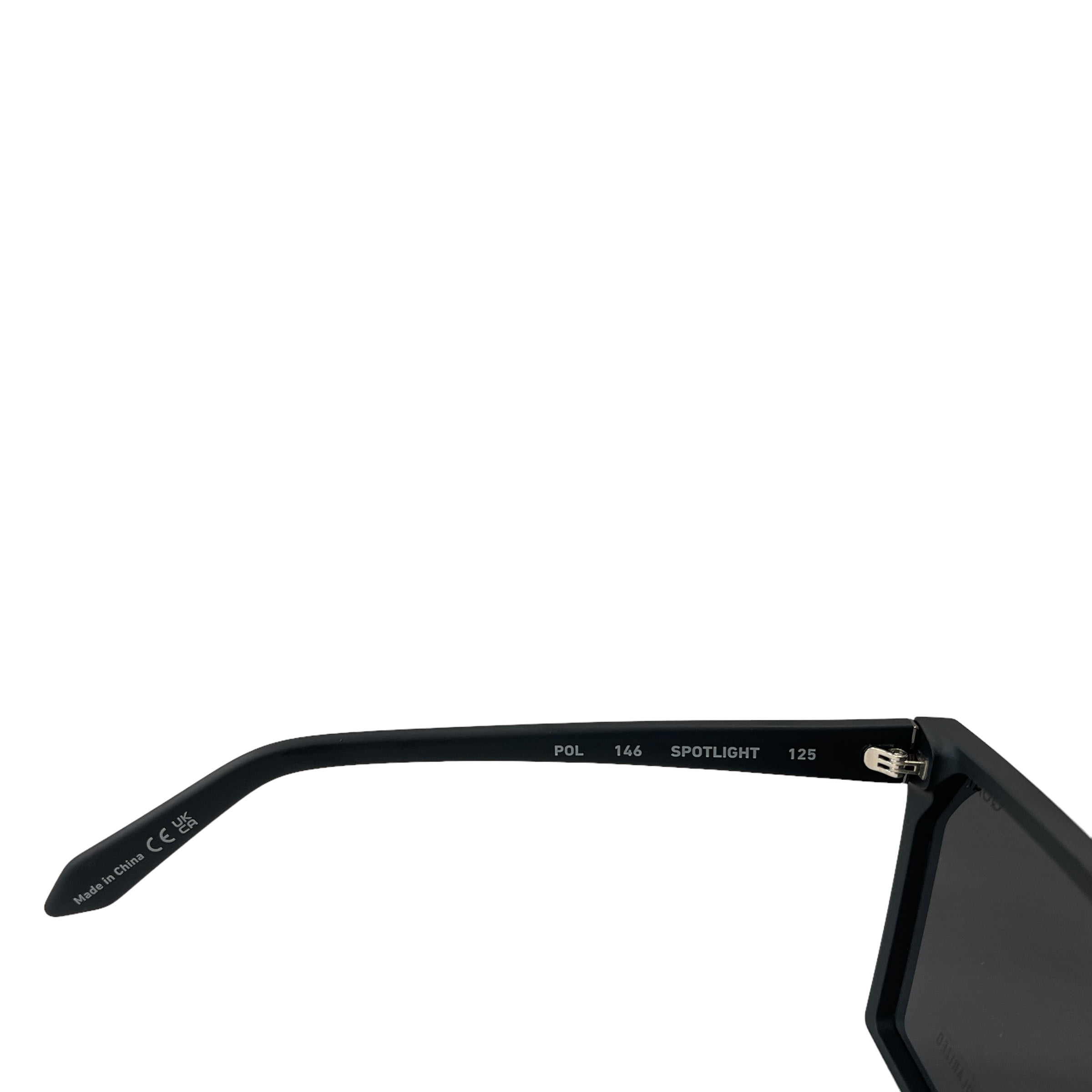 Quay Australia Oversized Black Shield Sunglasses