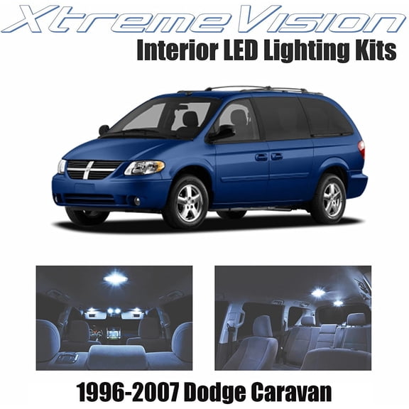 Xtremevision Interior LED for Dodge Caravan 1996-2007 16 Pieces Cool White Interior LED Kit   Installation Tool