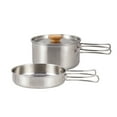 thumbnail image 2 of 2-Piece 304 Stainless Steel Foldable Handle Cookware Set: Lightweight, Portable Camping & Home Use Pot/Pan Combo for Outdoor Adventures, Picnics, and Kitchen Versatility – Corrosion-Resistant,, 2 of 6